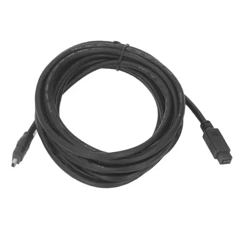 Produktbild: Firewire-Kabel, 800 Mbit/s, IEEE 1394, 9-polig auf 4-polig, Stecker auf Stecker, Firewire-DV-Kabel für Camcorder, Digitalkameras, Drucker, Scanner, 14,8 Fuß