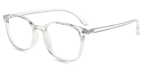 Produktbild: Firmoo Lesebrille mit Sehstärke 2.25 für Damen Herren, Blaulicht Computer Lesebrille für Bildschirme, Blendfreie Lesehilfe TR90 Transparent