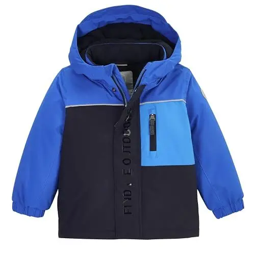 Produktbild: first instinct by killtec Kinder Funktionsjacke/Outdoorjacke mit Kapuze FIOW 22 MNS JCKT, blau, 98, 42263-000