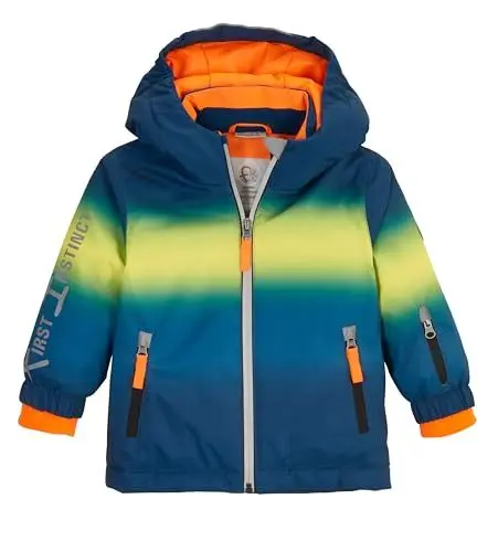 Produktbild: first instinct by killtec Unisex Baby Fisw 37 Mns Jckt Skijacke Funktionsjacke Mit Kapuze Und Schneefang, Dunkel Ozean, 122-128 EU