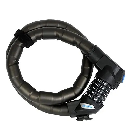 Produktbild: FISCHER 85860 Gliederschloss Zahlen, Länge 90cm, Durchmesser 24mm, schwarz, 90 cm
