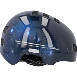 Produktbild: FISCHER BMX Fahrradhelm, Radhelm, Dirt Bike Helm Plus Universe, S/M, 54-59cm, schwarz, mit integriertem LED-Rücklicht