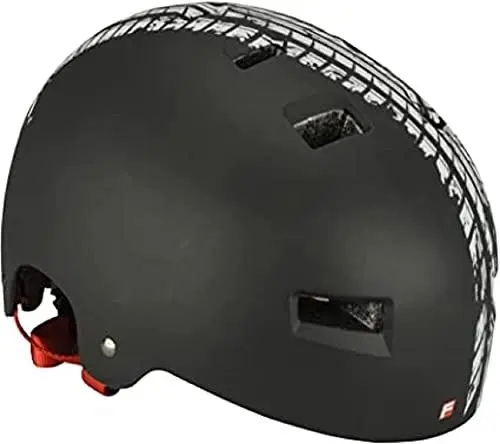 Produktbild: FISCHER BMX Fahrradhelm, Radhelm, Dirt Bike Helm Track, L/XL, 58-61cm, schwarz weiß, TÜV geprüft