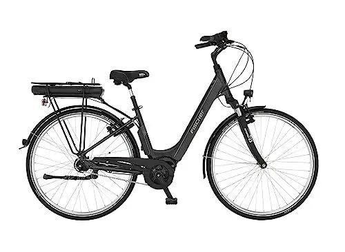 Produktbild: FISCHER E-Bike City CITA 1.8, Elektrofahrrad für Damen und Herren, RH 44 cm, Mittelmotor 65 Nm, 36 V Akku, Schwarz