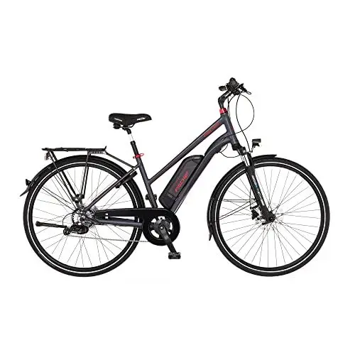 Produktbild: FISCHER E-Bike Trekking VIATOR 1.0, Elektrofahrrad für Damen und Herren, RH 44 cm, Heckmotor 45 Nm, 48 V Akku, anthrazit matt