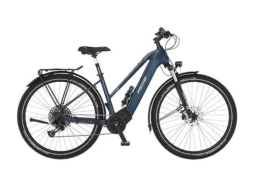 Produktbild: FISCHER E-Bike Trekking VIATOR 8.0i, Elektrofahrrad für Damen und Herren, RH 45 cm, Mittelmotor 90 Nm, 36 V Akku, sattblau