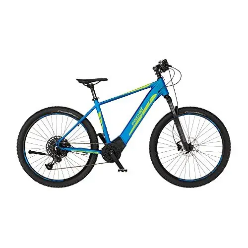 Produktbild: FISCHER E-Bike | MTB Mountainbike MONTIS 6.0i Elektrofahrrad für Damen und Herren | RH 51 cm Mittelmotor 90 Nm | 36 V Akku im Rahmen, Blau Matt, 51cm-504Wh