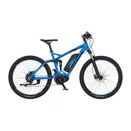 Produktbild: FISCHER E-Mountainbike MONTIS EM 1862 Elektrofahrrad für Damen und Herren, RH 48 cm, Mittelmotor 80 Nm, 48 V Akku, brilliantblau matt, 48cm-557Wh