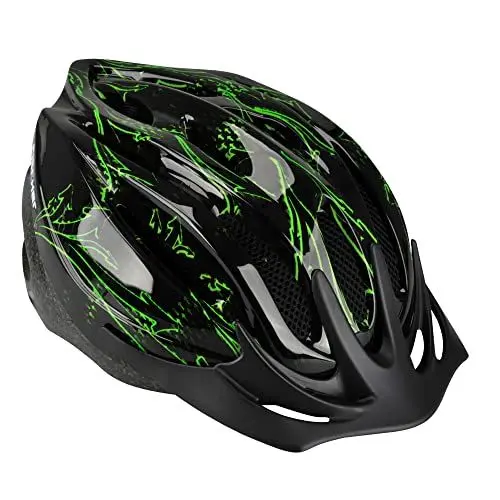 Produktbild: FISCHER Erwachsene Fahrradhelm, Radhelm, Cityhelm Arrow, S/M, 54-59cm, schwarz grün, mit beleuchtetem Innenring-System