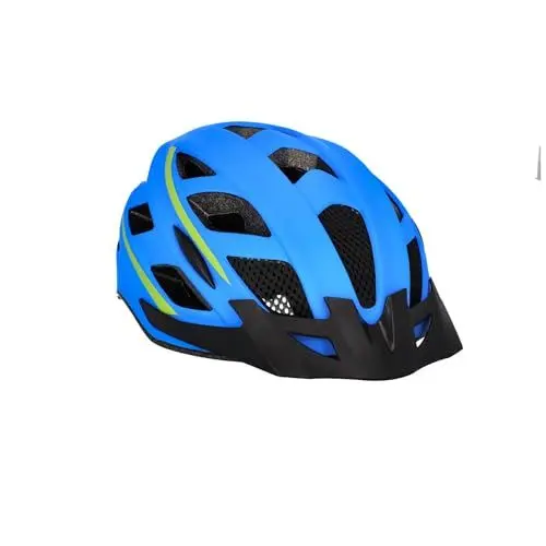 Produktbild: FISCHER Erwachsene Fahrradhelm, Radhelm, Cityhelm, Mountainbike-Helm Urban Montis, L/XL, 58-61cm, weiß blau, mit beleuchtetem Innenring-System