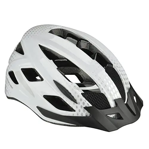 Produktbild: FISCHER Erwachsene Fahrradhelm, Radhelm, Cityhelm Urban Lano, L/XL, 58-61cm, weiß, mit beleuchtetem Innenring-System