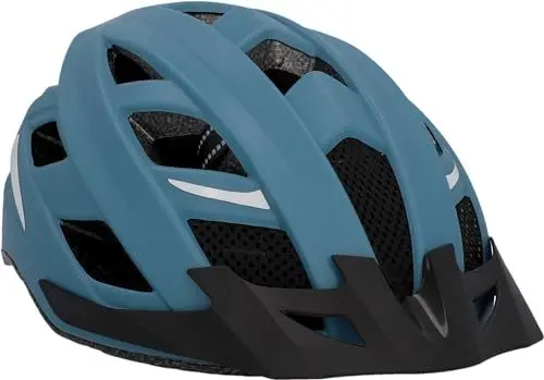 Produktbild: FISCHER Erwachsene Fahrradhelm, Radhelm, Cityhelm Urban Plus Chicago, S/M, 52-59 cm, blau, mit integriertem LED-Rücklicht