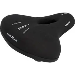 Produktbild: FISCHER Fahrrad Sattel City Memory Foam R.e.Med, Fahrradsattel für City Fahrrad, besonders leicht, extrem bequem, Schwarz