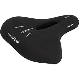 Produktbild: FISCHER Fahrrad Sattel Trekking Memory Foam R.e.Med, Fahrradsattel für Trekking Bikes, besonders leicht, extrem bequem, Schwarz
