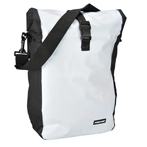 Produktbild: FISCHER Gepäckträgertasche, Fahrradtasche, wasserdicht, 18 Liter, weiß