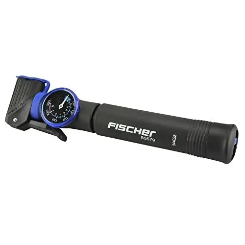 Produktbild: FISCHER Mini-Pumpe umschaltbar zwischen Druck/Volumen,für alle gängigen Ventile geeignet, mit Manometer, schwarz