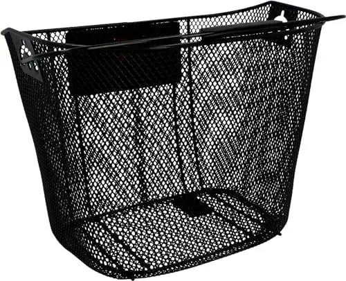Produktbild: FISCHER Unisex Mit Schnellbefestigung Per Knopfdruck Lenker-korb, schwarz, Einheitsgröße