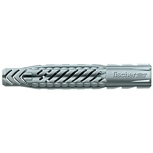 Produktbild: FISCHER Universaldübel UX 14 x 75, Schachtel mit 20 Nylondübeln, Allzweckdübel ohne Rand, für optimalen Halt bei Befestigungen in Beton, Gipskarton, Kalksand-Lochstein uvm.