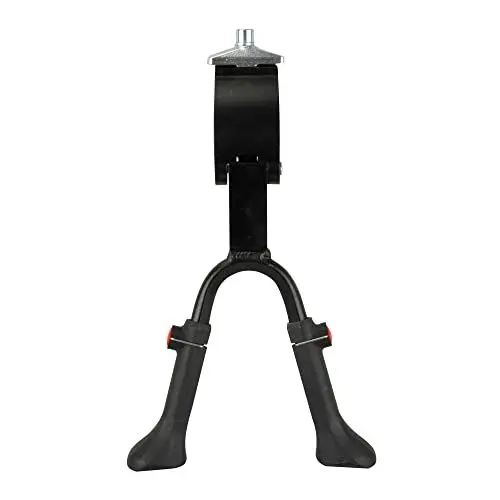 Produktbild: FISCHER Zweibeinständer plus Lenkungsdämpfer, Fahrradständer passend für Fahrräder von 24-28 Zoll, höhenverstellbar, aus Aluminium, Tragkraft 30kg, schwarz