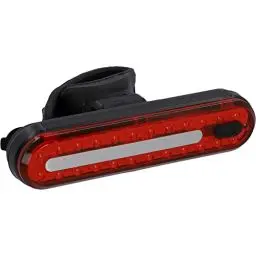 Produktbild: FISCHER rear, Fahrrad LED Akku-Stableuchte STOP, 50 LEDs, Rücklicht mit Bremslicht, mit Akku und USB-Ladefunktion, Spritzwasserschutz nach IP44, StVZO-zugelassen, Schwarz, water_resistant