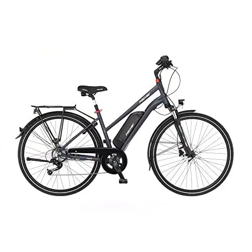 Produktbild: Fischer E-Bike Trekking, VIATOR 2.0 Elektrofahrrad für Damen, RH 44 cm, Hinterradmotor 45 Nm, 48 V Akku, dunkel anthrazit matt, 28 Zoll