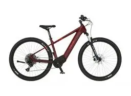 Produktbild: Fischer E-Mountainbike MONTIS 7.0i Elektrofahrrad für Damen und Herren, RH 49 cm, Mittelmotor 70 Nm, 36 V Akku, Purpurrot, 49cm-630Wh