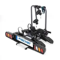 Produktbild: Fischer Kupplungs-Fahrradträger ProlineEvo 2, für 2 Fahrräder bis 60kg Nutzlast, E-Bike geeignet, vormontiert, abschließbar, faltbar