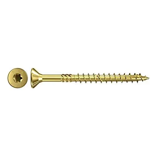 Produktbild: Fischer Power-Fast, 6 x 160, Senkkopf TG TX, Galvanisch Verzinkt, gelb, 653648, 100 Stück