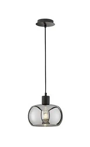 Produktbild: Fischer & Honsel Pendelleuchte, Glas, sandschwarz, 22 cm, 60858, Ø 22 cm
