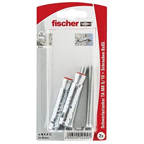 Produktbild: fischer 052409 S/10 K SB-Karte, Inhalt: 2 x Schwerlastanker TA M8, 2 x 6-kt-Schraube M 8 x 65