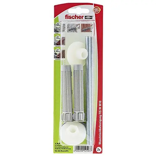 Produktbild: fischer 052593 Injektions-Waschtischbefestigung W, Inhalt Gewindestange 165, FIS H 16 x 85 K, 2 x Bundhülse BDH M10, 2 x 6-kt-Mutter, Mehrfarbig