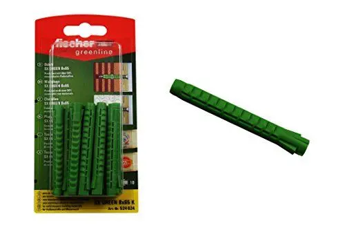 Produktbild: fischer 524824 Spreizdübel 8x65 K, Inhalt: 10 x Dübel SX Green 8 x 65