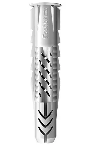 Produktbild: FISCHER Universaldübel UX 6 x 35 R, Schachtel mit 50 Nylondübeln, Allzweckdübel mit Rand, für optimalen Halt bei Befestigungen in Beton, Gipskarton, Kalksand-Lochstein uvm.