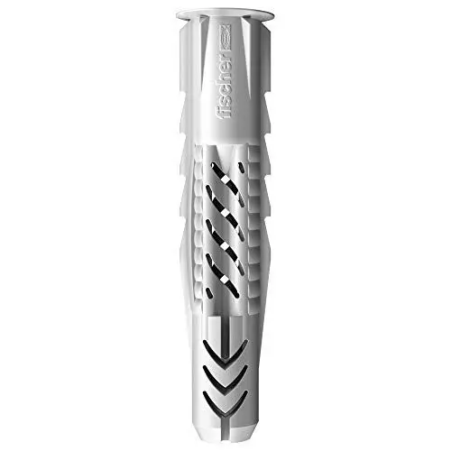 Produktbild: fischer Universaldübel UX 5 x 30 R, Schachtel mit 100 Nylondübeln, Allzweckdübel mit Rand, für optimalen Halt bei Befestigungen in Beton, Gipskarton, Kalksand-Lochstein uvm. 94722 Standard