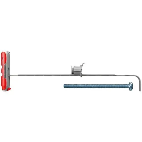 Produktbild: fischer DUOTEC 12-Kippdübel zum Befestigen von Garderoben, Hängeschränken UVM. in Gipskarton-und Gipsfaserplatten-10 Art-Nr. 542590, 10 Stück