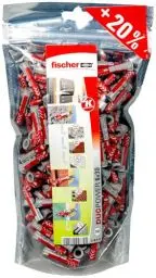 Produktbild: fischer DuoPower 6 x 30 im Big Pack, 240 Universaldübel, leistungsstarker 2-Komponenten-Dübel, Kunststoffdübel zur Befestigung in Beton, Ziegeln, Stein, Gipsbauplatten uvm., ohne Schrauben
