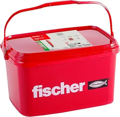 Produktbild: fischer DuoPower 8 x 40, praktischer Eimer mit 1.200 Universaldübeln, leistungsstarker 2-Komponenten-Dübel, Kunststoffdübel zur Befestigung in Beton, Ziegeln, Stein, Gipskarton uvm.