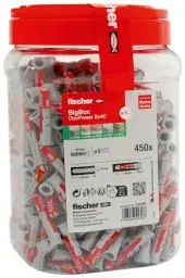 Produktbild: fischer DuoPower 8 x 40 in der BigBox, 450 Universaldübel, leistungsstarker 2-Komponenten-Dübel, Kunststoffdübel zur Befestigung in Beton, Ziegeln, Stein, Gipsbauplatten uvm., ohne Schrauben