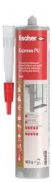 Produktbild: fischer Express PU Kraftkleber, wasserfester Montagekleber für den Außenbereich, Universalkleber für schnelle Aushärtung bei vielen Anwendungen & Baustoffen, 310 ml, beige