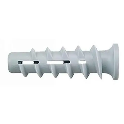 Produktbild: fischer FTP K 10 - Turbo Porenbetonanker aus Kunststoff zum Befestigen von Bildern, Leuchten und Wandregalen uvm. in Porenbeton und Vollgips-Platten - 10 Stück - Art.-Nr. 78414