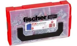 Produktbild: fischer FixTainer DuoPower mit Schraube, Dübelbox mit 210 Schrauben & DuoPower Dübeln (60 Stk. 6 x 30, 30 Stk. 8 x 40, 15 Stk. 10 x 50), universelles Set zur Befestigung