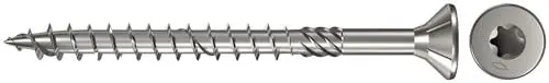 Produktbild: fischer Power-Fast FPF-SZ 4, 0 x 50 Yzp 30 B - Spanplattenschrauben mit Senkkopf und Teilgewinde, zur Befestigungen von Tragenden Bauteilen in Holz, Gelbverzinkt - 30 Stück - Art.-Nr. 653949