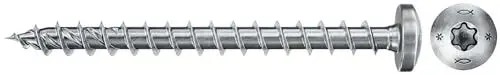 Produktbild: fischer PowerFast II PTF 4,5 x 30, Spanplattenschraube (200 Stk.) mit Vollgewinde, Pan Head mit Innenstern, Schraube für Holzverarbeitung, reduziert Einschraubwiderstand & Einschraubzeit