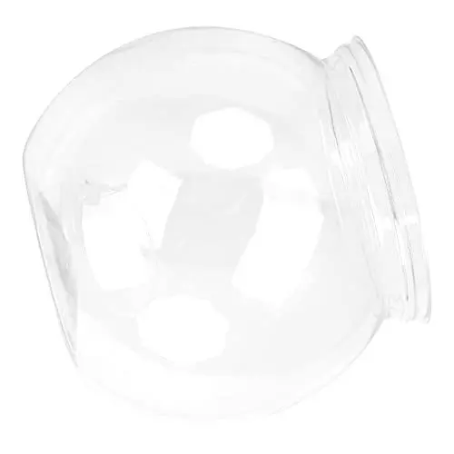 Produktbild: Fischschale, Kunststoff-Fischschale, Rund, Kristallklarer Kunststoff, Kleine Fischschale, Betta-Aquarium, Schlagfest, Gallonen-Aquarium, für Schreibtisch, Bücherregal (Mini-Größe)