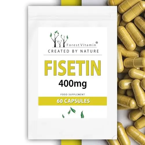 Produktbild: FISETIN - Forest Vitamin Fisetin 400mg - 60 Kapseln - Podolia perique Extrakt - Selbstwertgefühl, Gedächtnis und Konzentrationsfähigkeit