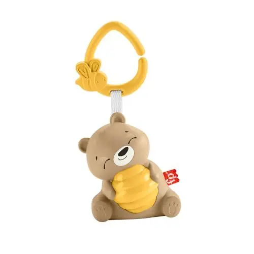 Produktbild: Fisher-Price Beruhigendes Bärchen Spieluhr zum Mitnehmen für Babys mit Nachtlicht und einstellbarem Timer für Neugeborene, HRB18