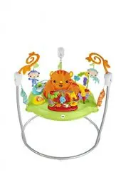Produktbild: Fisher-Price CHM91 - Spielspaß Rainforest Jumperoo, mit Lichtern und Musik, höhenverstellbar, Babyspielzeug ab der Geburt