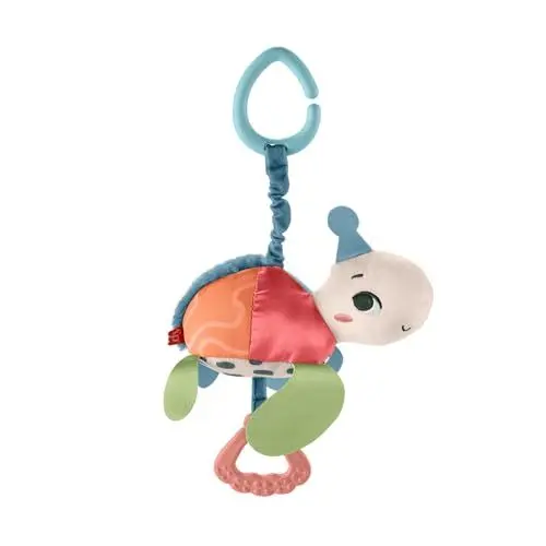 Produktbild: FISHER-PRICE Flotte Schildkröte - Plüsch Kinderwagenspielzeug mit Federbewegung und Rasselgeräuschen, 80% aus recyceltem Stoff und BPA-freiem Beißring, in FSC-zertifizierter Verpackung, HKD62