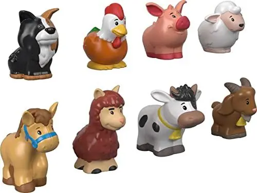 Produktbild: Fisher-Price GFL21 - Little People Bauernhof-Set, 8 süße Tierfiguren für den Bauernhof, Spielzeug Geschenk für Kinder ab 1 Jahr