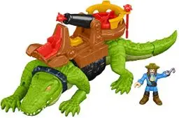 Produktbild: Fisher-Price Imaginext DHH63 - Laufendes Krokodil & Käpt'n Hook, Spielzeug ab 3 Jahren
